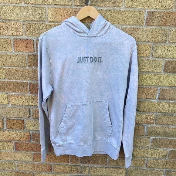 Nike Just Do It JDI Pullover Hoodie Sweater Gray XS - Picture 7 of 7